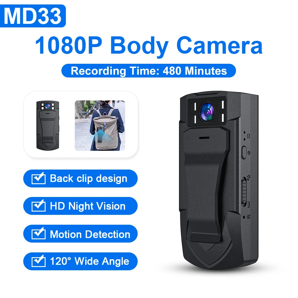 1080P Body Camera for Wearable Recording